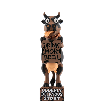 Udderly Loco- BadAss Tap Handle! Drink Mor Beer Edition.